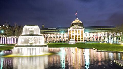 Beeindruckend: Das Kurhaus in Wiesbaden.