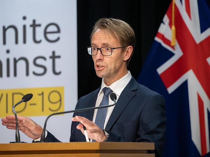 Ashley Bloomfield, neuseeländischer Generaldirektor für Gesundheit, bei einer Pressekonferenz.