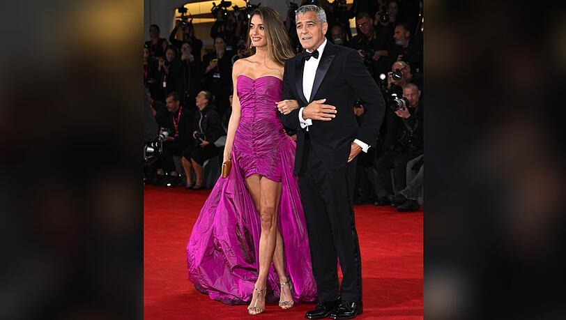 George und Amal Clooney bei der "Jay Kelly"-Weltpremiere in Venedig.