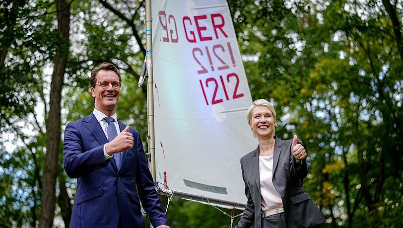 Hendrik Wüst und Manuela Schwesig bei einem Termin. Hendrik Wüst und Manuela Schwesig bei einem Termin.