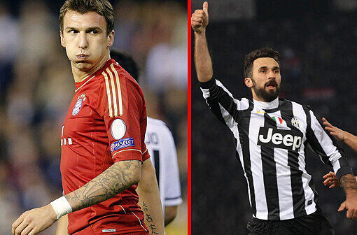 MANDZUKIC - VUCINIC: &bdquo;Im Duell des Kroaten gegen den Montenegriner sehe ich beide gleich stark, ganz ähnliche Stürmertypen. Unentschieden!&ldquo; Daher der Endstand: 7:4 für Bayern.