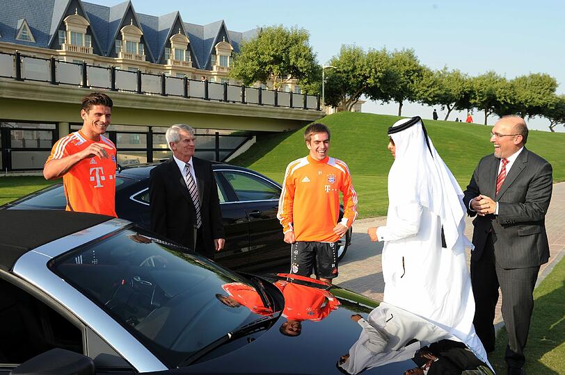 Der FC Bayern am dritten Trainingstag in Doha.
