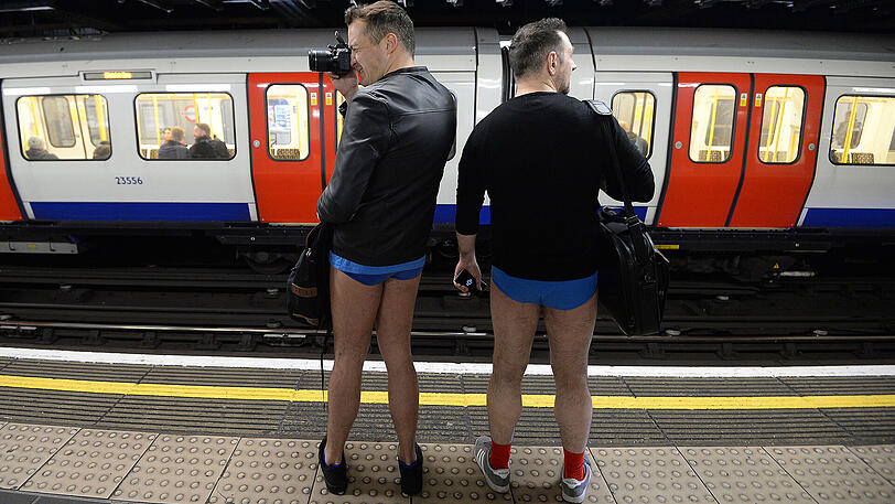 Berlin, London, Prag, New York: Auf der ganzen Welt fuhr man am Sonntag ohne Hose in der U-Bahn. Die Bilder der globalen Aktion.