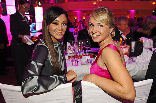 Verona Pooth und Biathletin Magdalena Neuner.