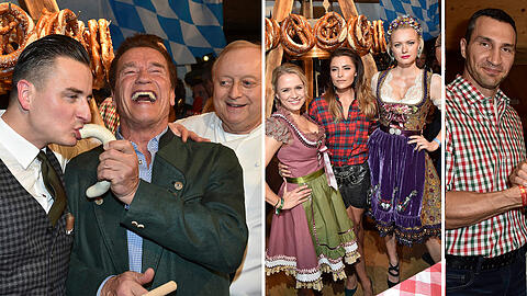 Dichter Andrang: So urig feierten die Promis bei der Weißwurstparty...