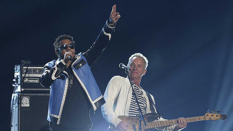 Sting und Shaggy traten gemeinsam auf.