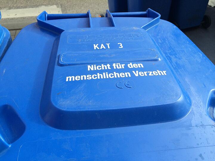 Hier werden also Speisereste entsorgt.