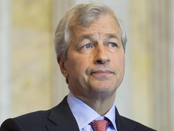 JP Morgan-Bankchef Dimon verkündete die schlechten Zahlen.