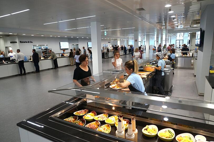 Die Kantine am neuen Standort.
