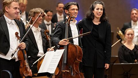 Marie Jacquot mit Gautier Capuçon im Herkulessaal.