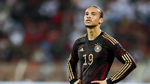 Deutschlands Leroy Sané auf dem Spielfeld.