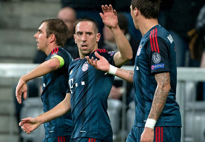 Bei Bayern Mann des Spiels: Franck Ribéry.