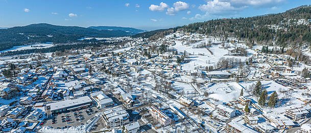Ausblick auf ein winterliches Bodenmais.
