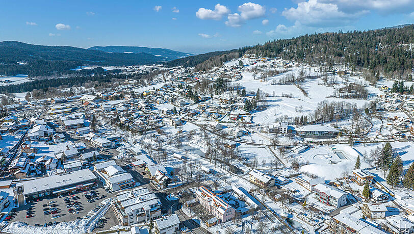 Ausblick auf ein winterliches Bodenmais.