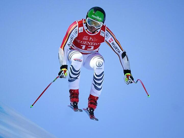 Andreas Sander beim Super G in Kitzbühel.
