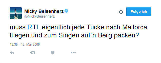 ...Micky Beisenherz! Der Entertainer ist dafür bekannt, kein Blatt vor den Mund zu nehmen.