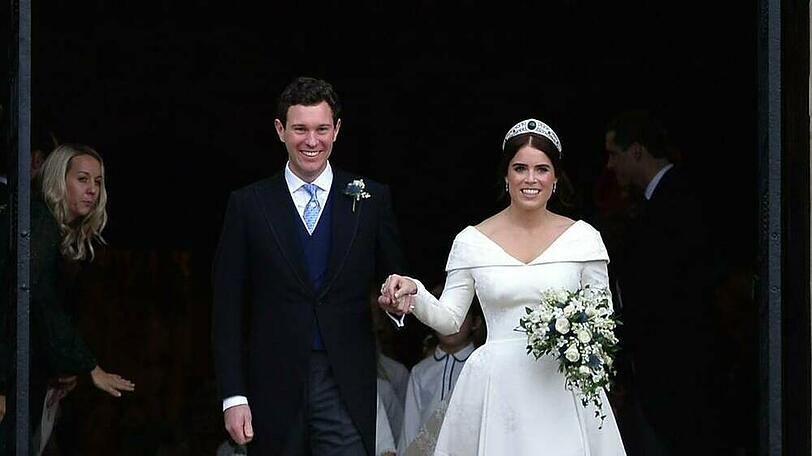 Prinzessin Eugenie und ihr Ehemann Jack Brooksbank während ihrer Hochzeit im Jahr 2018.