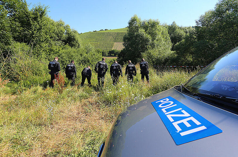 In diesem Feld bei Würzburg ging der Attentäter mit erhobener Axt auf die Polizisten los.