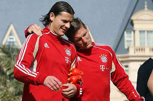 Impressionen aus dem Bayern-Trainingslager in Doha.