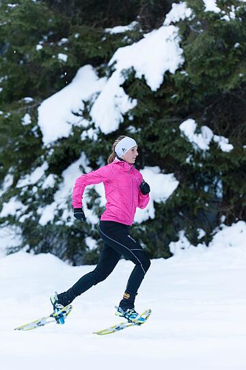AZ-Expertin Ingalena Heuck unterwegs im Schnee.