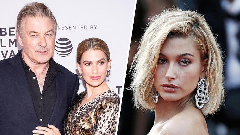 Hailey Bieber (r.) tröstet Hilaria und Alec Baldwin bei Instagram
