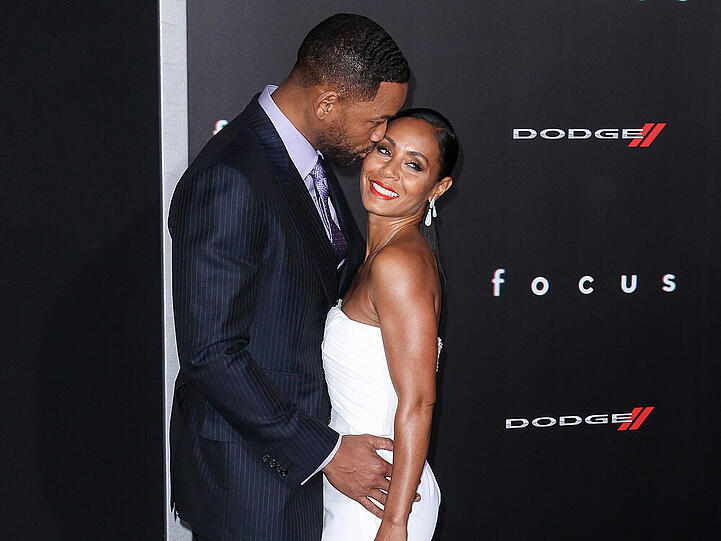 Jada Pinkett Smith und ihr Ehemann Will bei der Weltpremiere seines neuen Films "Focus"