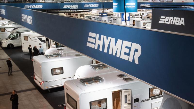 Reisemobile und Caravans sind am Messestand des Wohnmobilunternehmens Hymer GmbH & Co. KG am Vortag der Reisemesse CMT zu sehen. Reisemobile und Caravans sind am Messestand des Wohnmobilunternehmens Hymer GmbH & Co. KG am Vortag der Reisemesse CMT zu sehen.