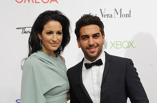 Der Schauspieler Elyas M'Barek und Minu Barati-Fischer