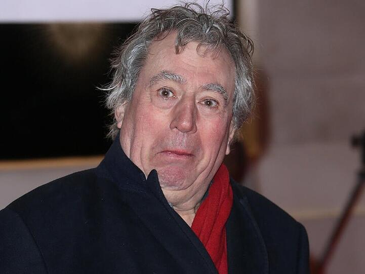 Terry Jones schneidet im Frühjahr 2013 Grimassen für einen Fotografen