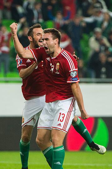 Die Ungarn freuten sich über Platz drei in der Gruppe F und wollen sich nun gegen Norwegen für die EM qualifizieren.