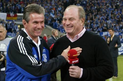 Beste Freunde: Bayern-Manager Uli Hoeneß (l.) und Interims-Coach Jupp Heynckes.