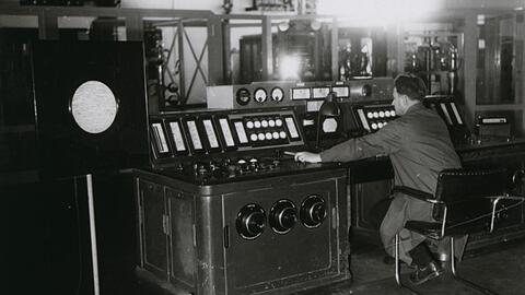 Die Sendeanlage um 1935.