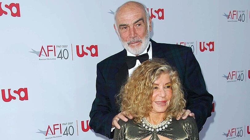 Sean Connery und Micheline Roquebrune 2007 auf dem roten Teppich.