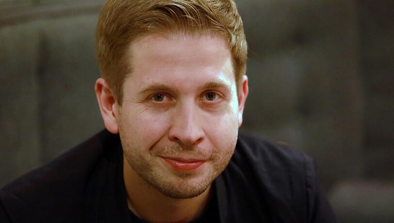 Kevin Kühnert beim Interview mit der AZ.