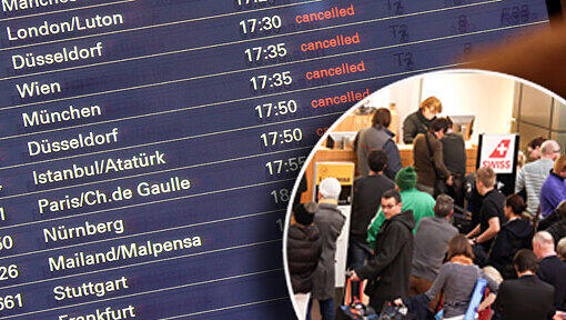 Orkan "Xaver" sorgt am Münchner Flughafen für Flugausfälle. Orkan "Xaver" sorgt am Münchner Flughafen für Flugausfälle.