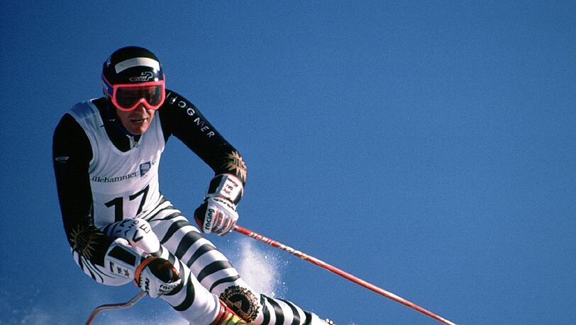 Markus Wasmeier bei seiner Gold-Fahrt bei Olympia 1994 in Lillehammer. Markus Wasmeier bei seiner Gold-Fahrt bei Olympia 1994 in Lillehammer.