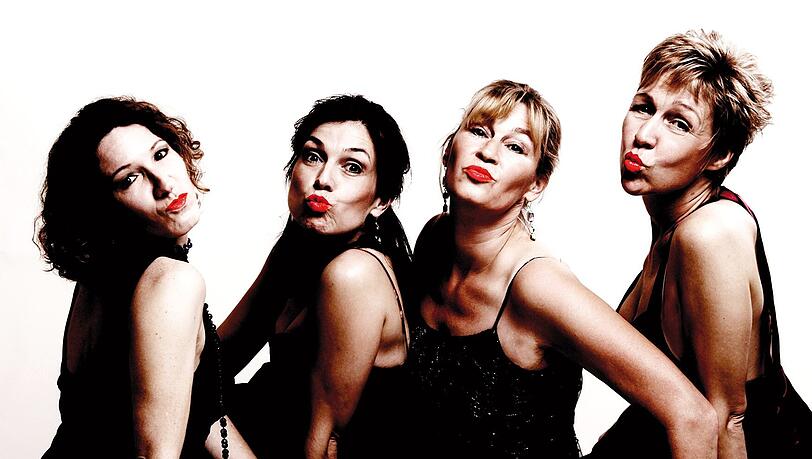 Das Frauen-Quartett: „Die Schönen Mannheims“. Das Frauen-Quartett: „Die Schönen Mannheims“.