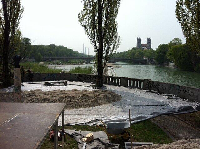 Sand und Bretter: Hier entsteht der Kulturstrand.