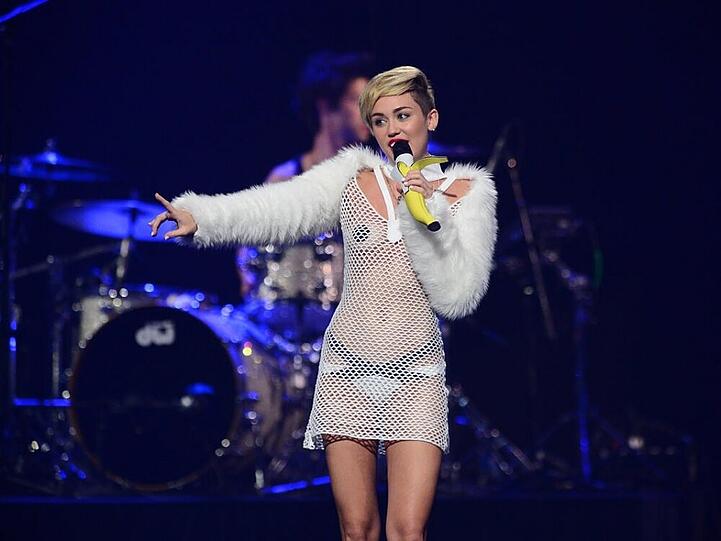 Zu sehen gäbe es mit Miley Cyrus als Begleitung sicher einiges...