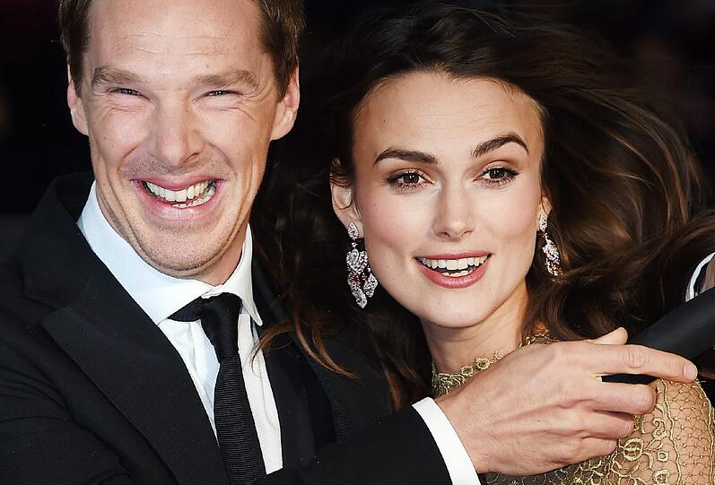 Benedict Cumberbatch und Keira Knightley bei der Premiere von ihrem Film "Imitation Game" in London.
