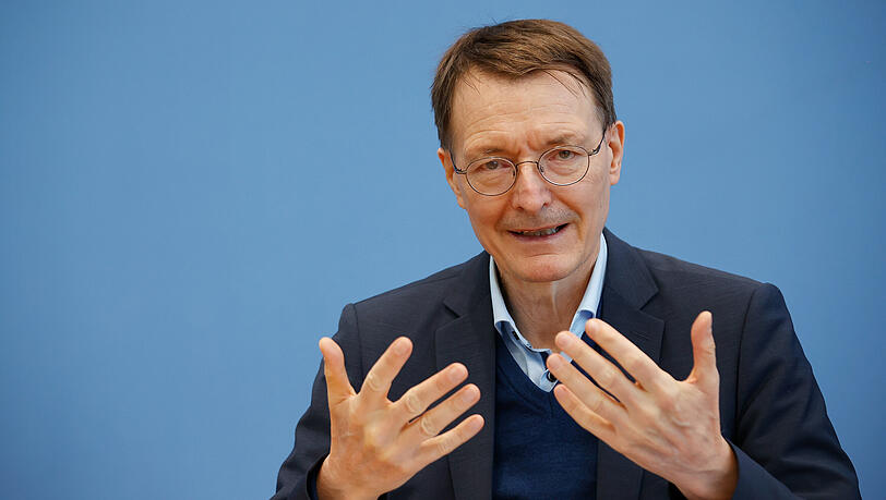 Bundesgesundheitsminister Karl Lauterbach während einer Pressekonferenz. (Archivbild)