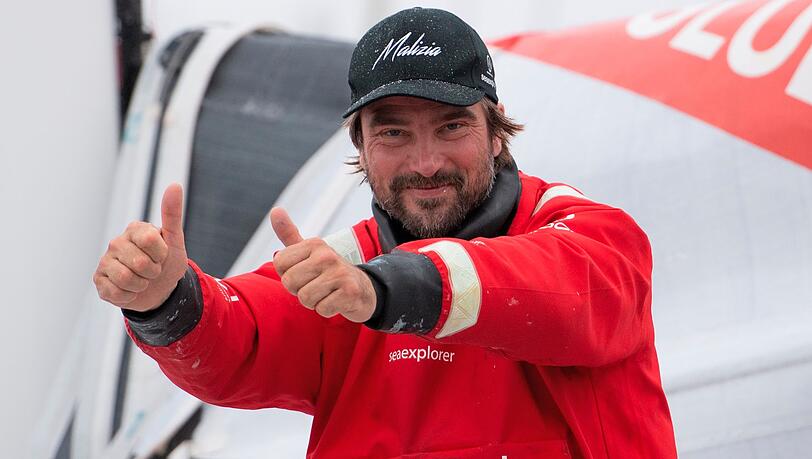 Boris Herrmann und das Team Malizia segeln dem Ziel ihrer Ocean-Race-Premiere entgegen.