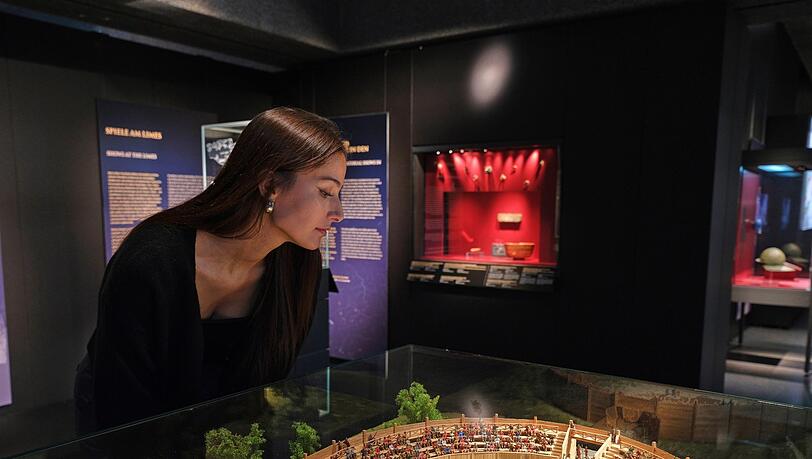 Ein Modell der Arena im niederbayerischen Künzing, südlich von Deggendorf.