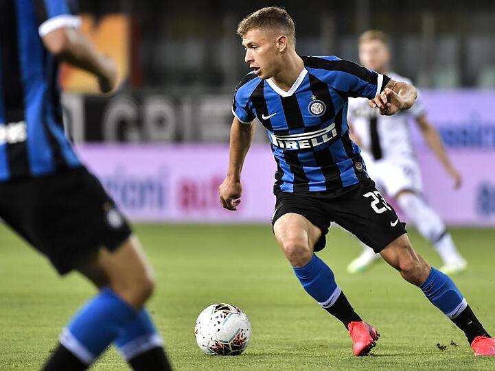 Nicolo Barella von Inter Mailand in Aktion.