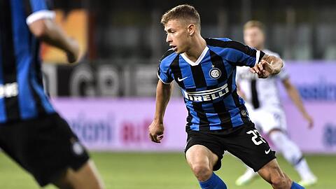 Nicolo Barella von Inter Mailand in Aktion.