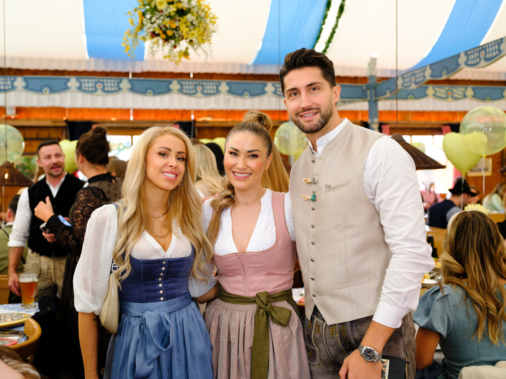 Denise Hersing und Lorik Bunjaku mit Luise Berger