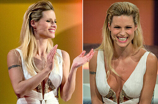 Michelle Hunziker machte bei ihrem "Wetten, dass..?"-Auftritt am Samstag auch optisch eine gute Figur