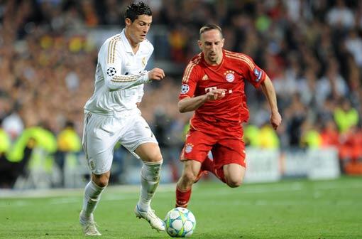 Cristiano Ronaldo gegen Franck Ribéry: