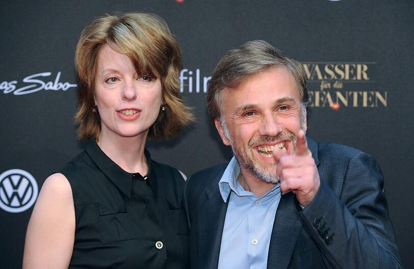 Die schönsten Bilder der Hollywoodstars auf dem Roten Teppich in Berlin: Christoph Waltz und Judith Hoste.