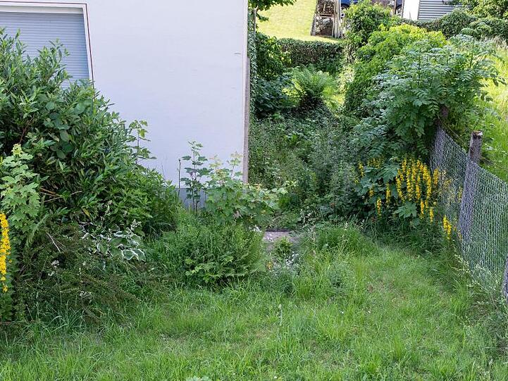 Der Fundort des neugeborenen Mädchens, das dort in einem zugeknoteten Müllsack abgelegt worden war.